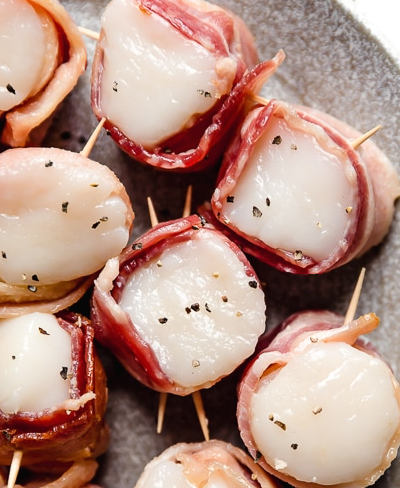 AIR FRYER BACON WRAPPED SCALLOPS