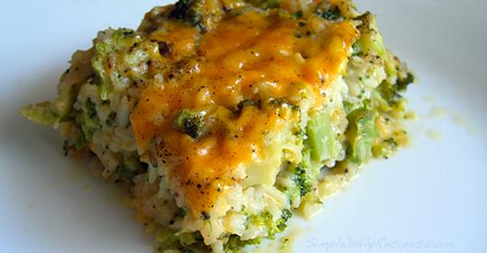 Cheesy Broccoli and Rice Casserole